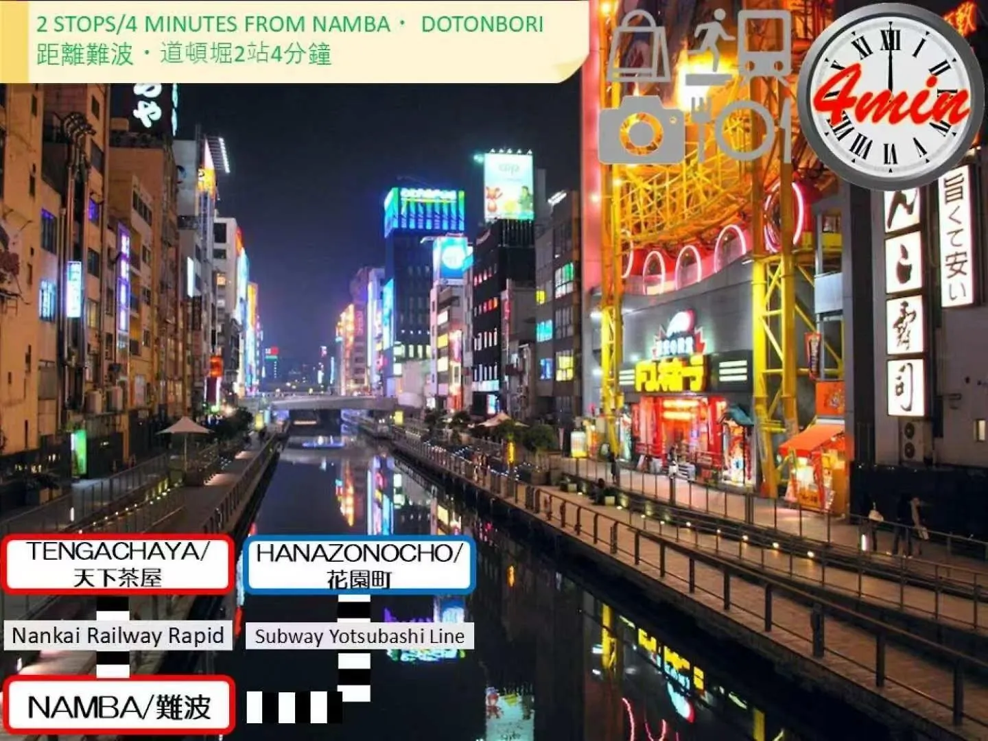 3个独立房间独栋别墅最大13人 里面有3个干湿分离卫浴 Osaka